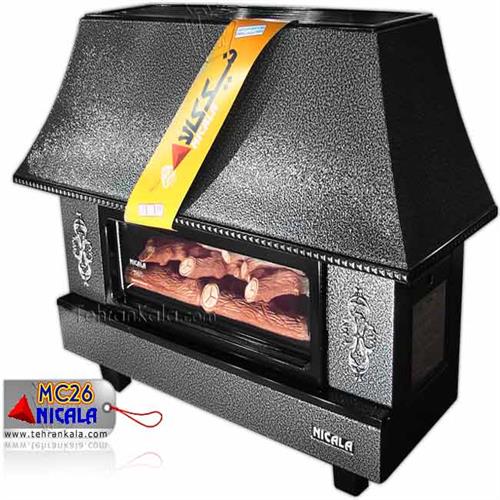 بخاری گازی شومینه ای نیک کالا مدل MC26 سیمین